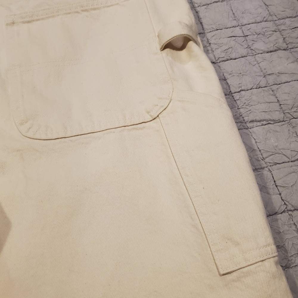 J. Crew 90's Classic Straight High-Rise Cropped Painter Pants In Natural - Picture 6 of 7